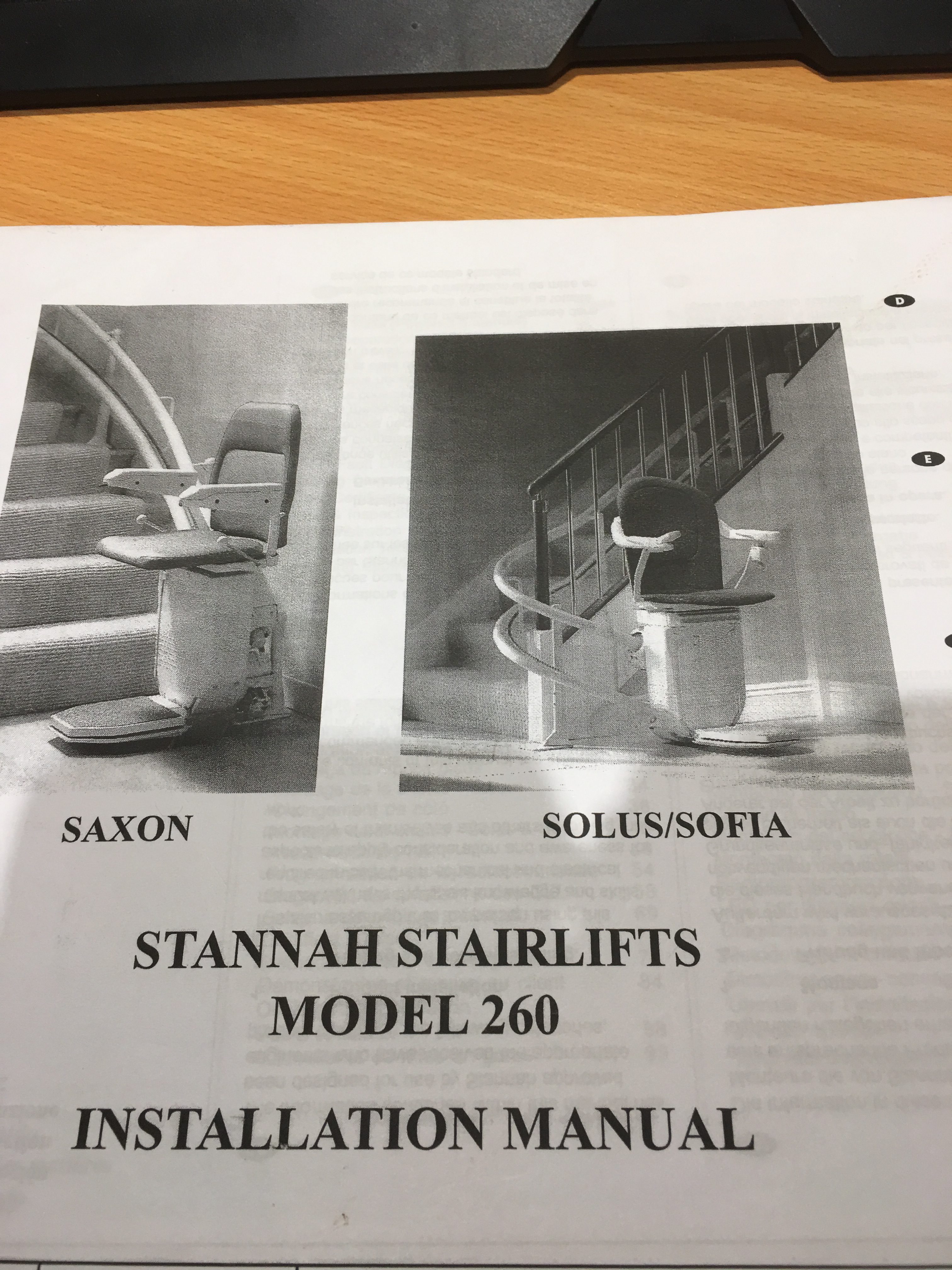 stannah stairlift manual